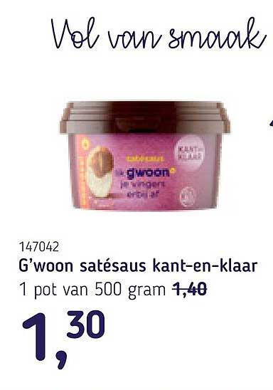 G'woon satésaus kant-en-klaar