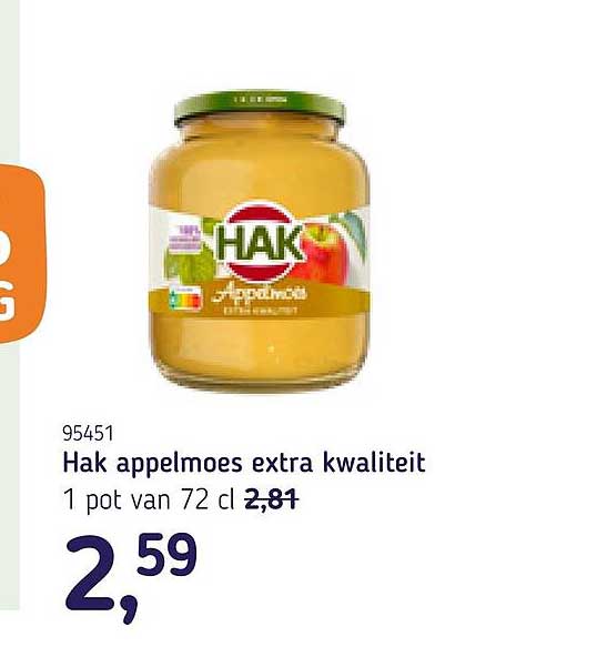 Hak appelmoes extra kwaliteit