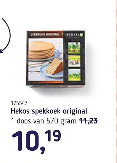 Hekos spekkoek original