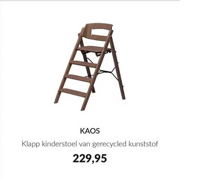 KAOS Klapp kinderstoel van gerecycled kunststof