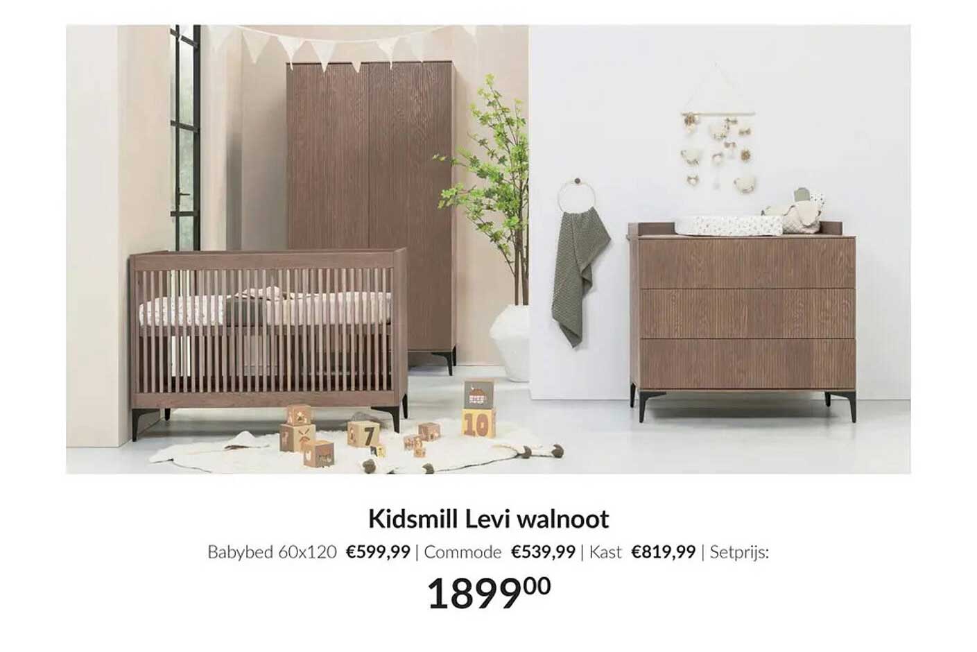 Kidsmill Levi walnoot