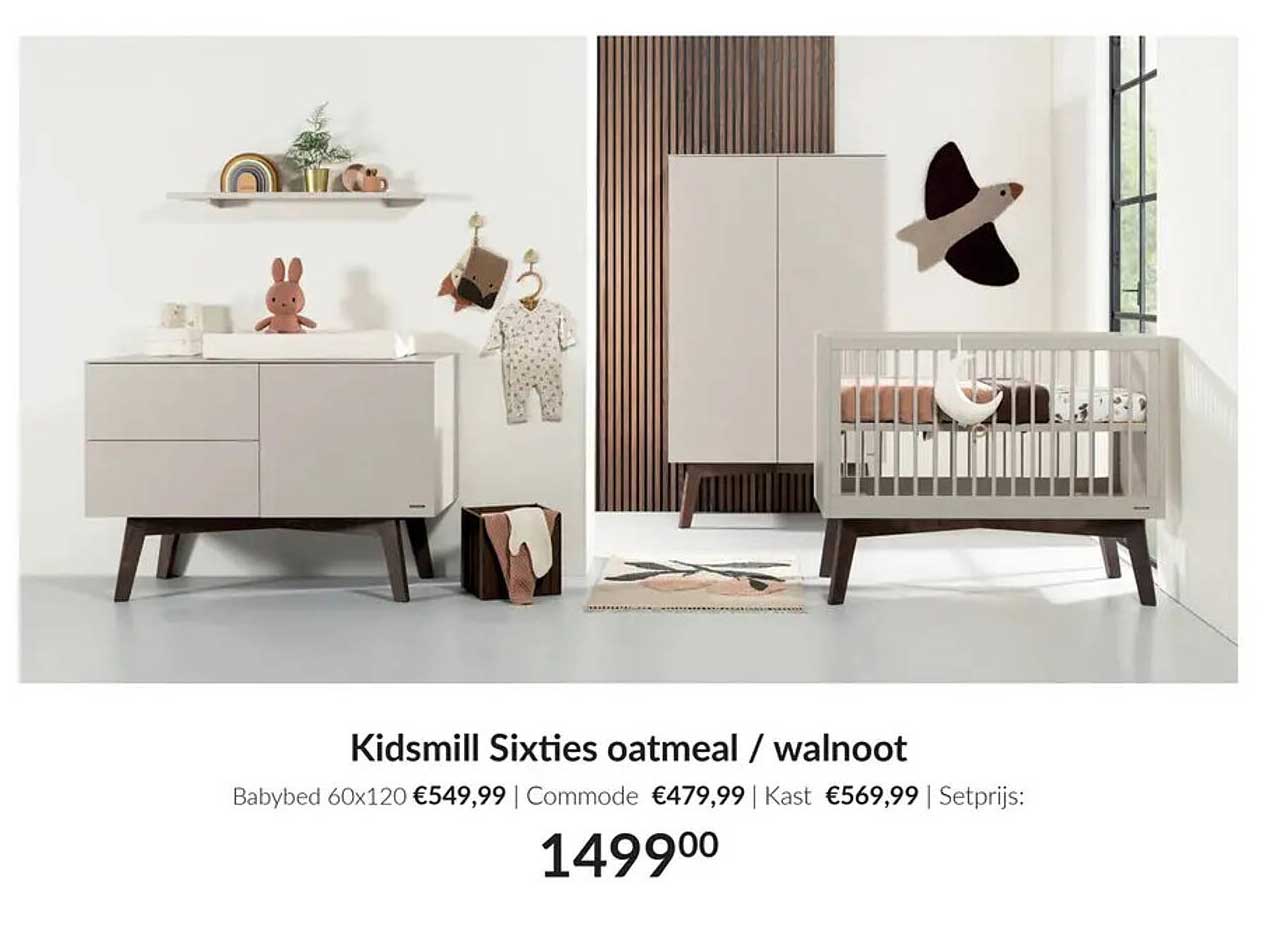 Kidsmill Sixties oatmeal / walnoot
