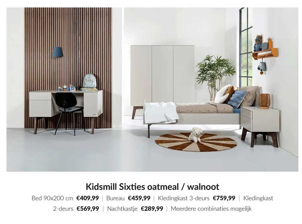 Kidsmill Sixties oatmeal / walnoot