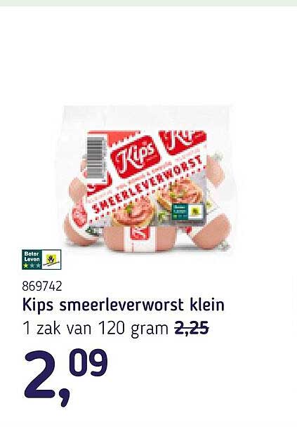 Kips smeerleverworst klein