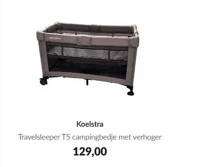 Koelstra Travelsleeper T5 campingbedje met verhoger