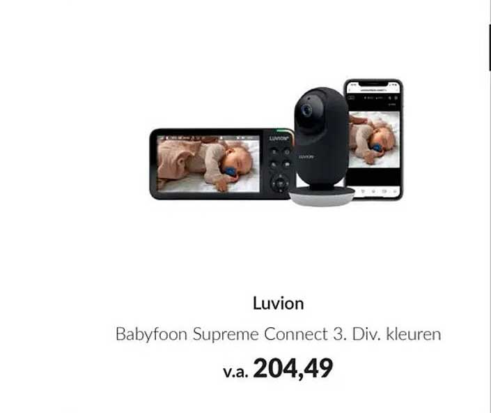 Luvion Babyfoon Supreme Connect 3. Div. kleuren