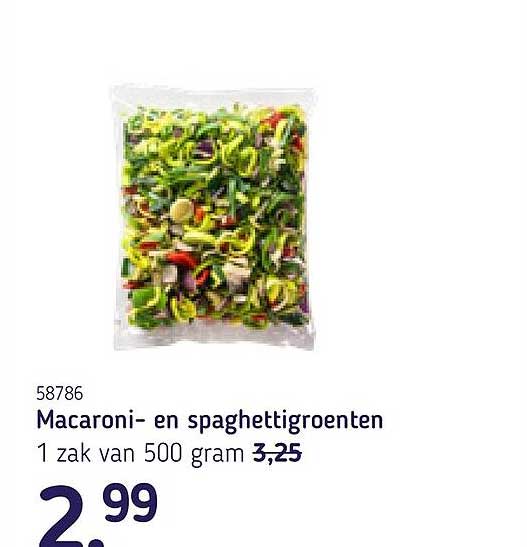 Macaroni- en spaghettigroenten