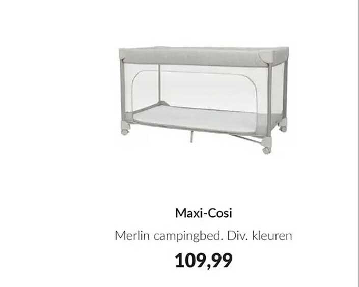 Maxi-Cosi Merlin campingbed. Div. kleuren