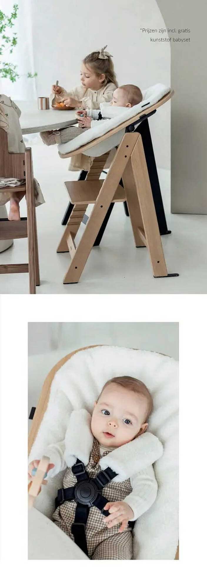 *Prijzen zijn incl. gratis kunststof babyset