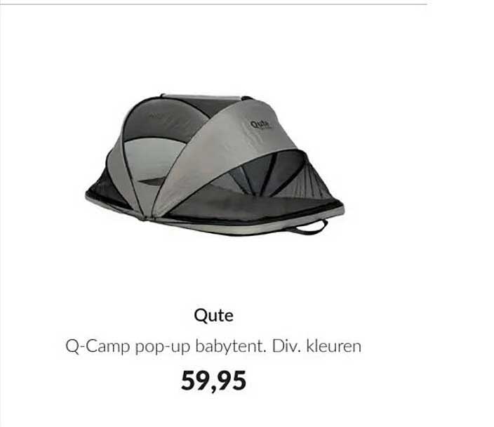 Qute Q-Camp pop-up babytent. Div. kleuren
