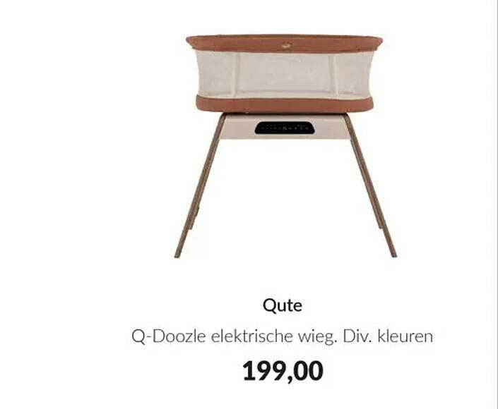 Qute Q-Doozle elektrische wieg. Div. kleuren