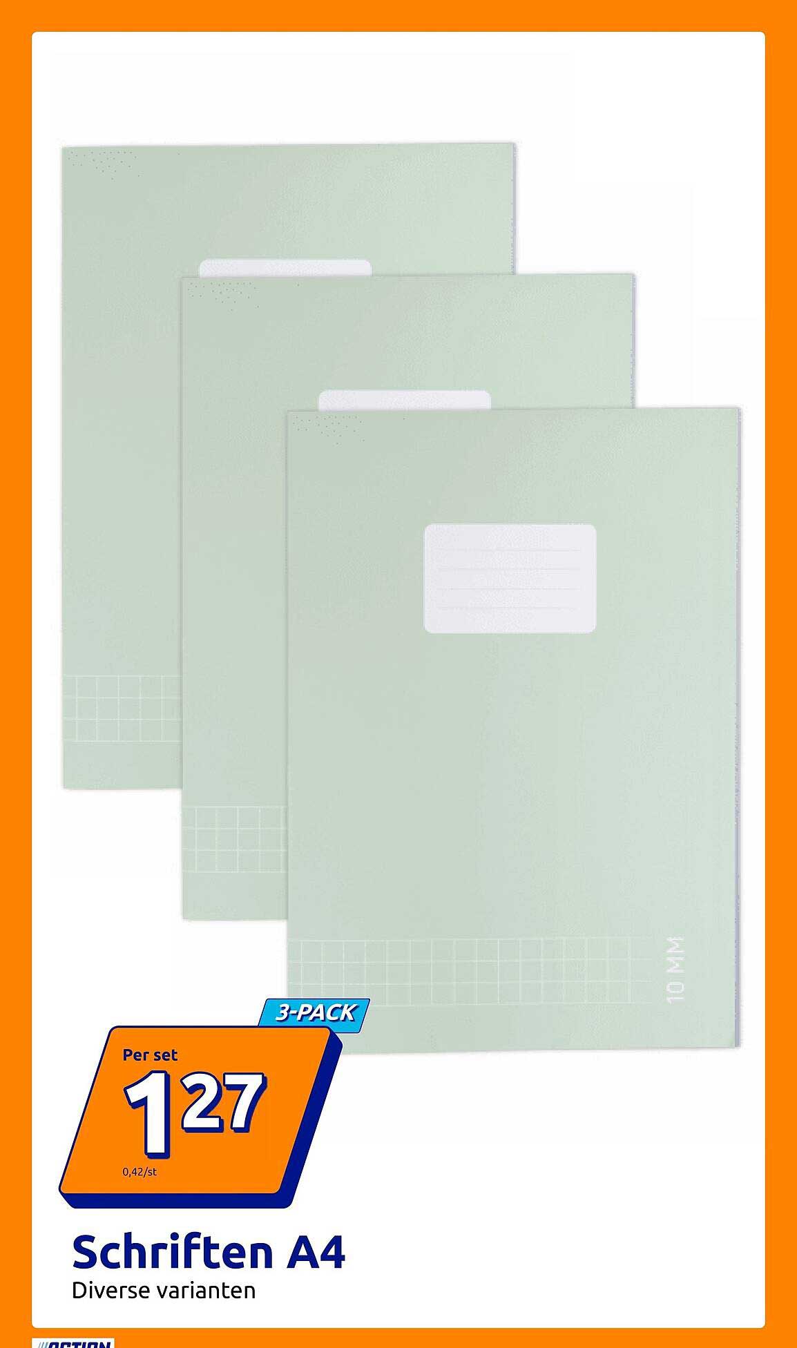 Schriften A4 Diverse varianten