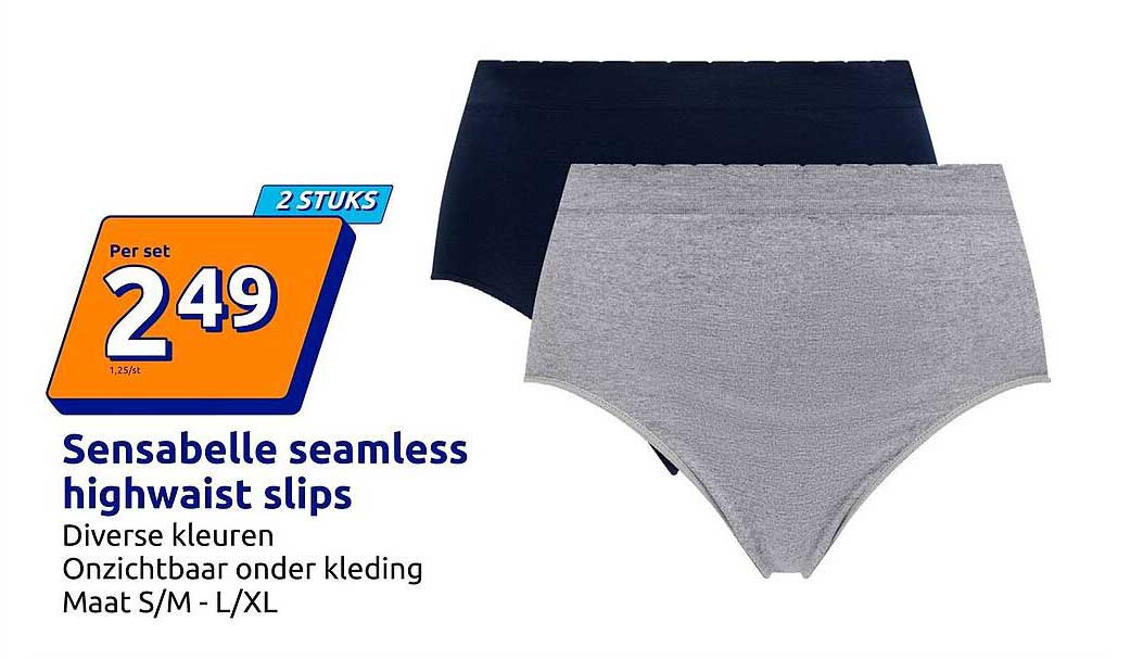 Sensabelle seamless highwaist slips 2 STUKS