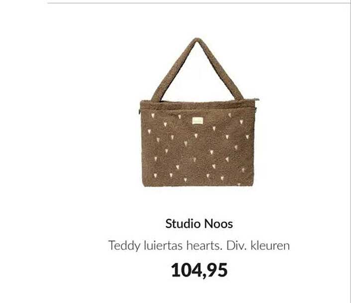 Studio Noos Teddy luiertas hearts. Div. kleuren