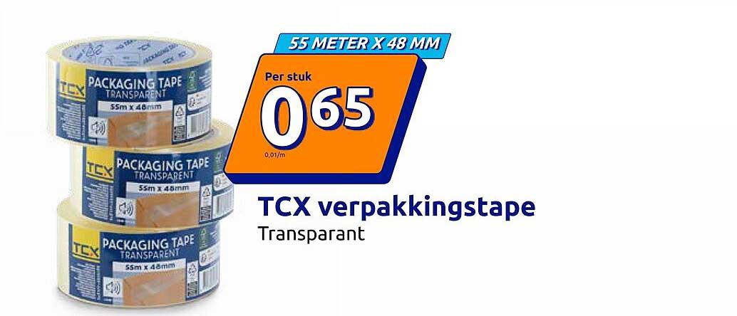 TCX verpakkingstape Transparant