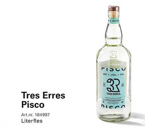 Tres Erres Pisco Literfles