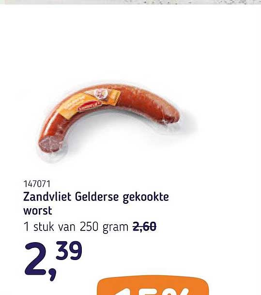 Zandvliet Gelderse gekookte worst