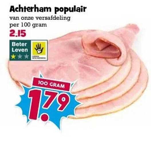 Achterham populair
