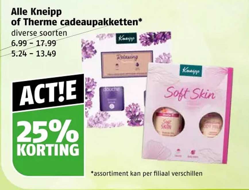 Alle Kneipp of Therme cadeaupakketten*