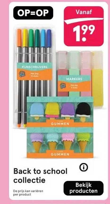 Back to school collectie
