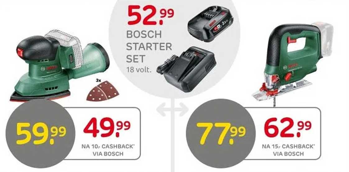 BOSCH STARTER SET 18 volt.