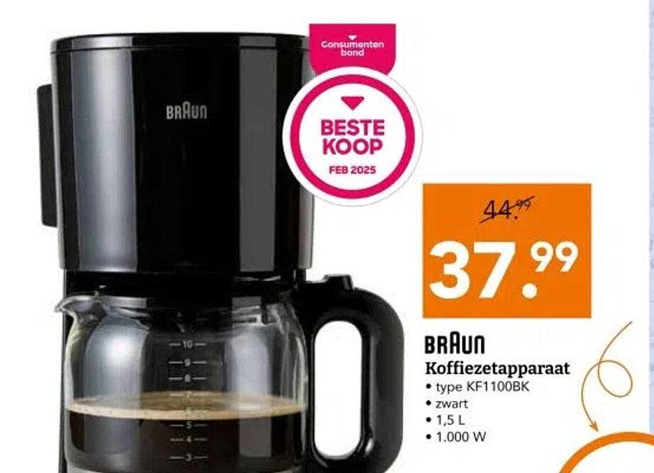 BRAUN Koffiezetapparaat type KF1100BK