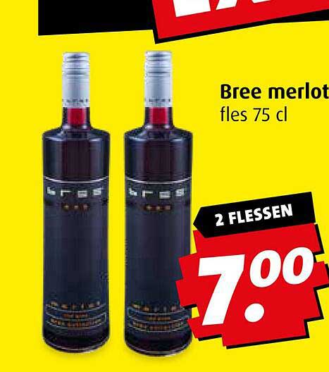 Bree merlot fles 75 cl