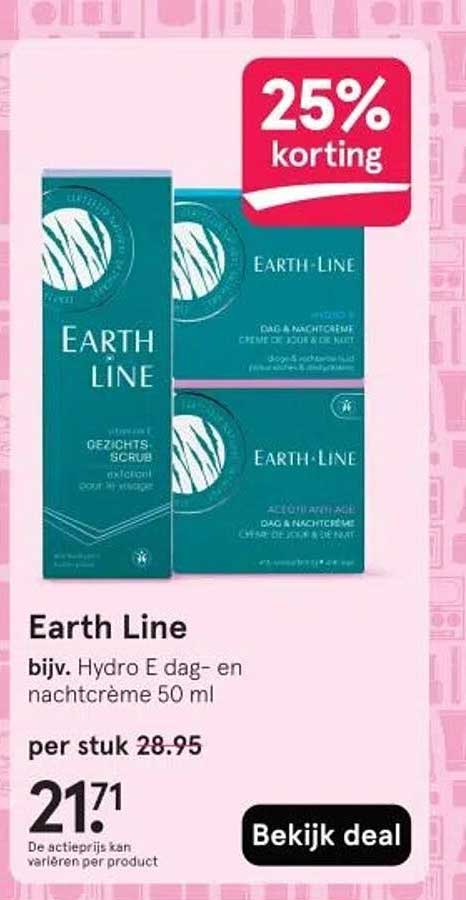 Earth Line Hydro E dag- en nachtcrème 50 ml