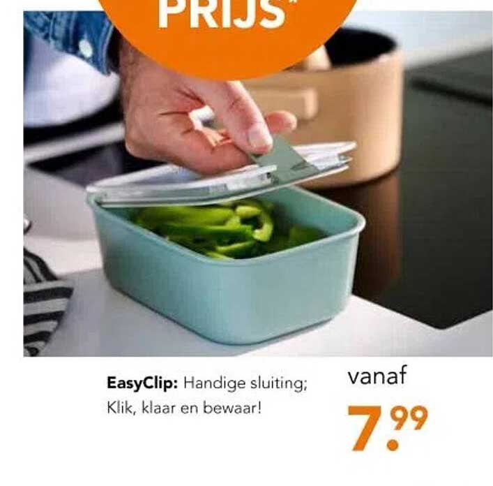 EasyClip: Handige sluiting; Klik, klaar en bewaar!