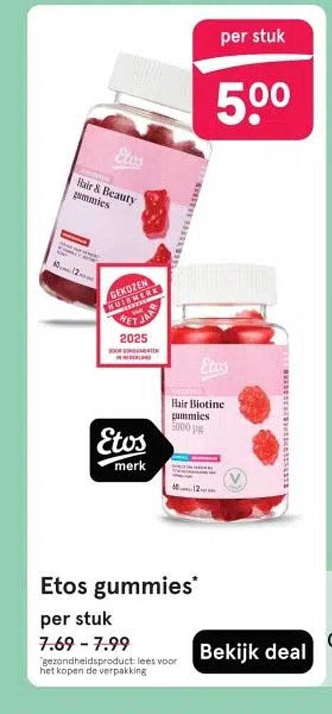 Etos gummie* per stuk