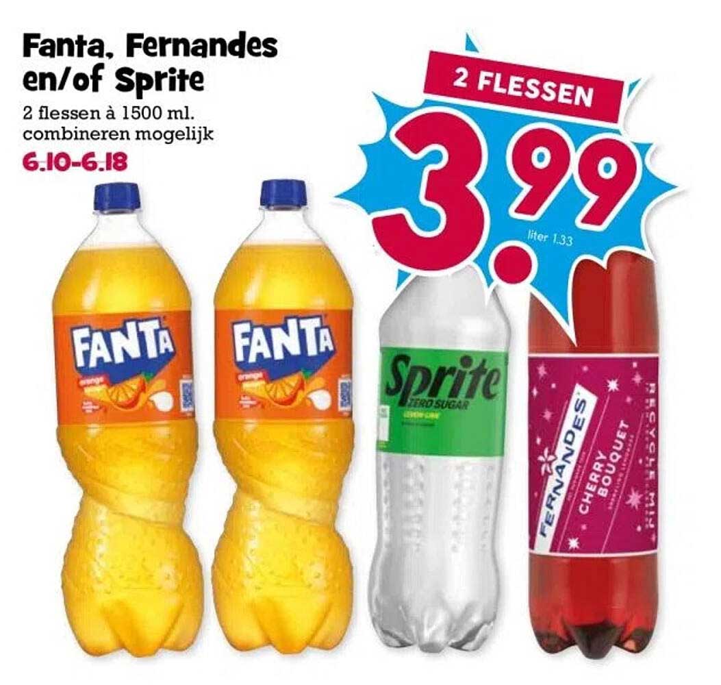 Fanta, Fernandes en/of Sprite