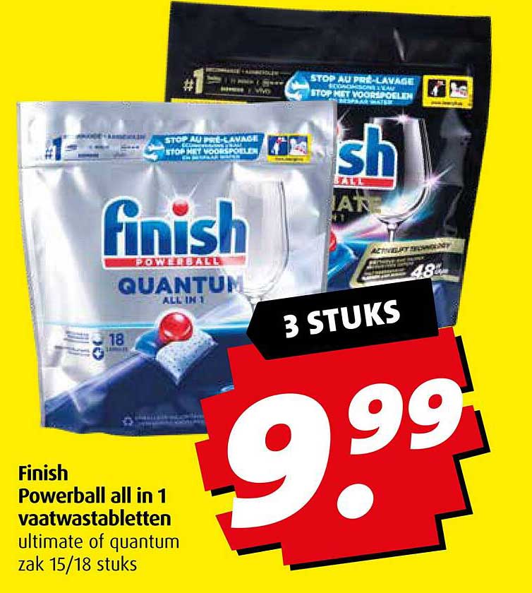 Finish Powerball all in 1 vaatwastabletten