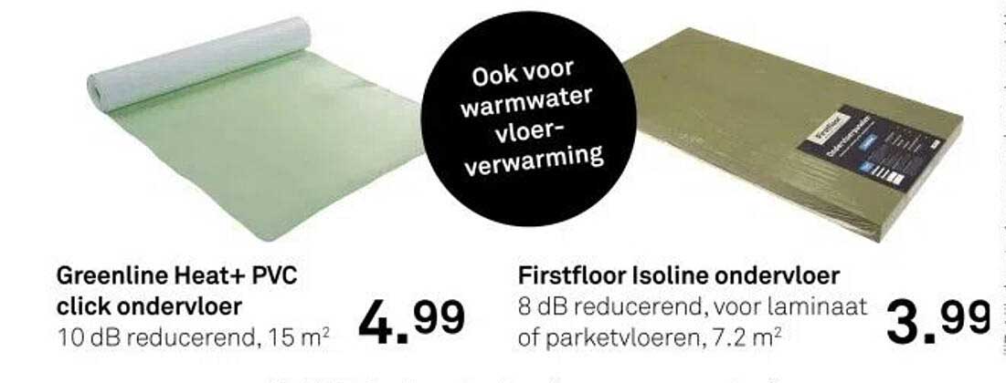Greenline Heat+ PVC click ondervloer