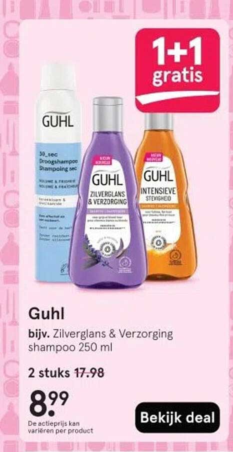 Guhl bijv. Zilverglans & Verzorging shampoo 250 ml