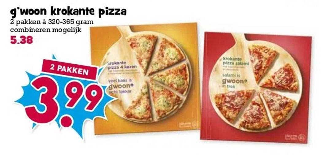 g'woon krokante pizza