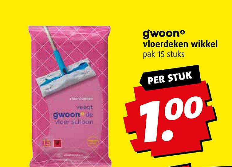 gwoon® vloerdeken wikkel pak 15 stuks