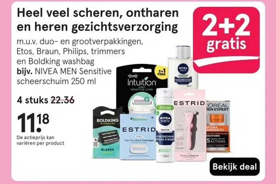 Heel veel scheren, ontharen en heren gezichtsverzorging