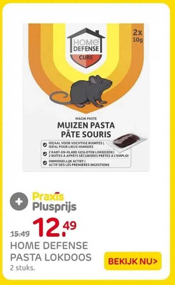 HOME DEFENSE PASTA LOKDOOS 2 stuks