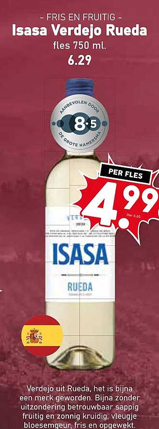 Isasa Verdejo Rueda fles 750 ml.