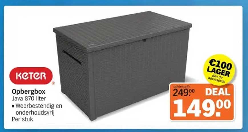 KETER Opbergbox Java 870 liter