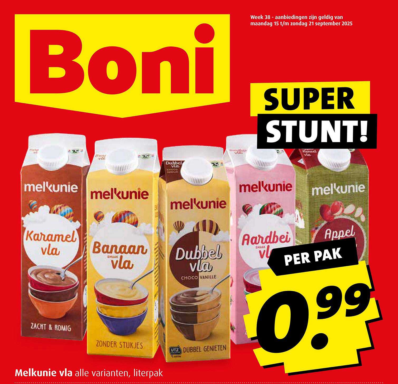 Melkunie vla alle varianten, literpak