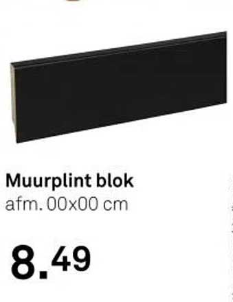Muurplint blok