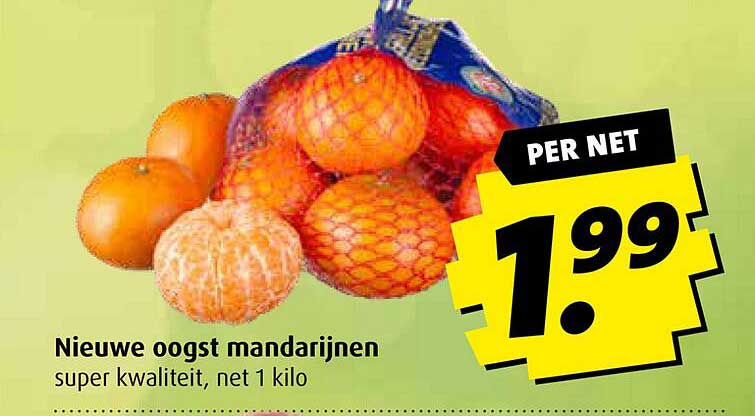 Nieuwe oogst mandarijnen