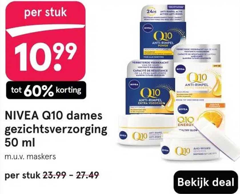 NIVEA Q10 dames gezichtsverzorging 50 ml