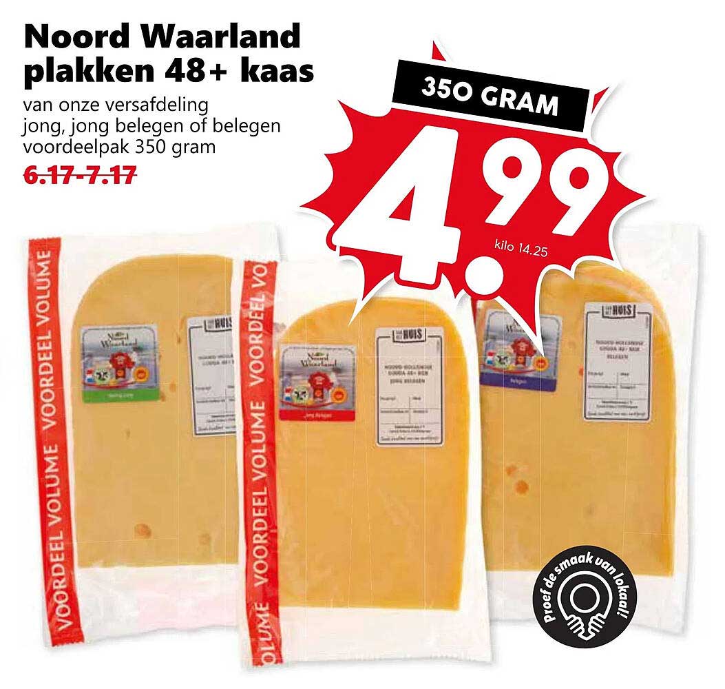 Noord Wa arland plakken 48+ kaas