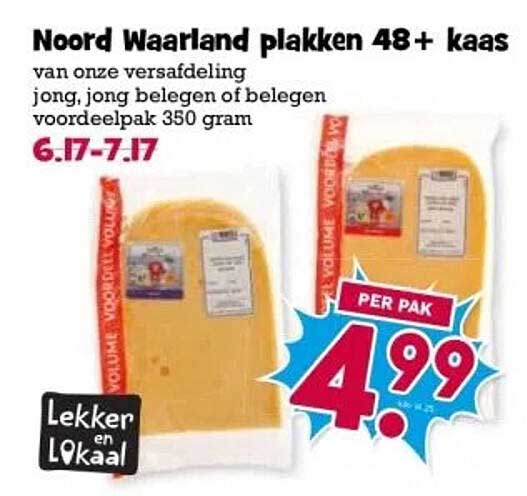 Noord Waarland plakken 48+ kaas
