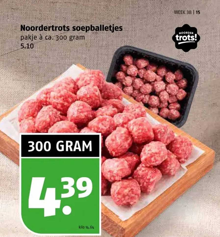Noordertrots soepballetjes pakje à ca. 300 gram