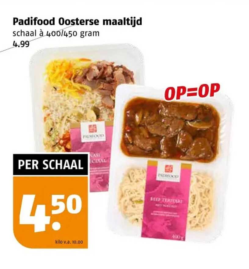 Padifood Oosterse maaltijd