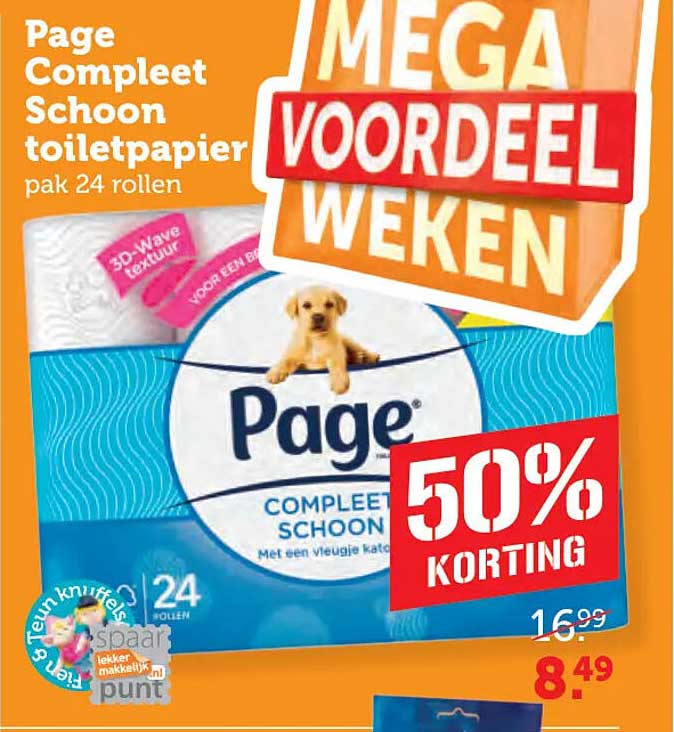 Page Compleet Schoon toiletpapier pak 24 rollen