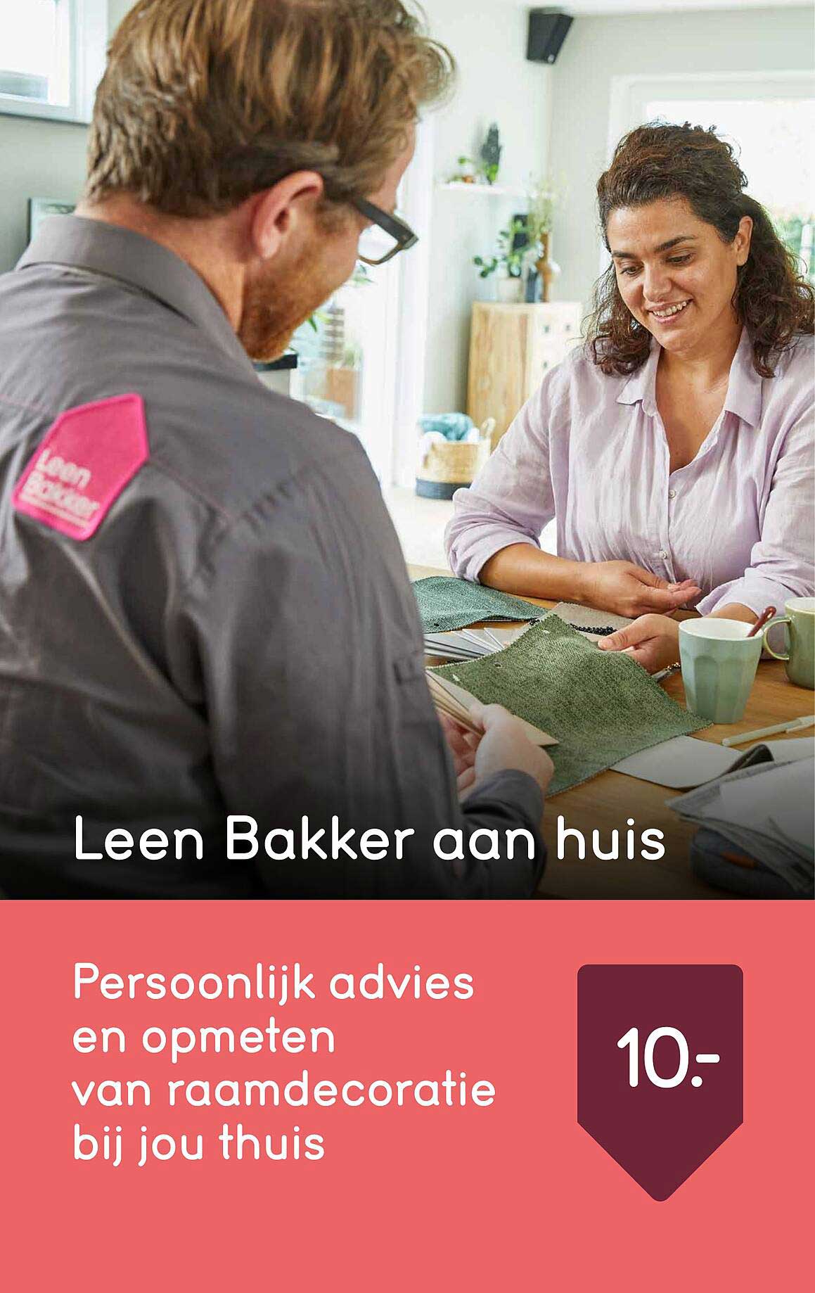 Persoonlijk advies en opmeten van raambekleding bij jou thuis